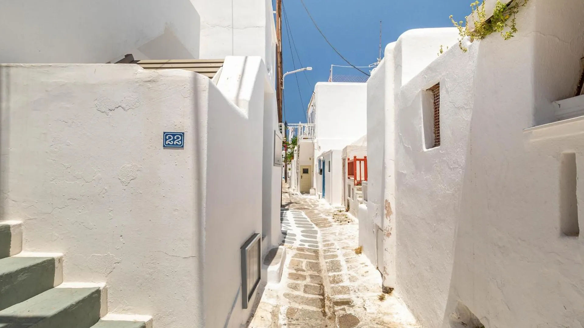 Mykonos TownElenitas Flat Next To The Windmillsアパートメント アパート